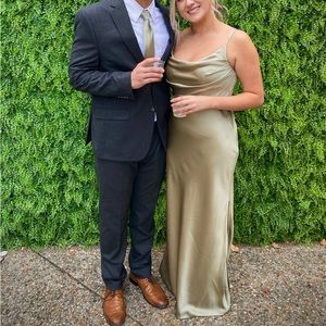 Revelry Skye Satin Dress - Size 8